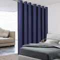 BONZER Room Divider Curtain Total Privacy Wall Wide Thermal Insulated Blackout Curtains for Slide Window, 96L x 108W Inch (8L x 9W ft), 1 Panel, Navy by Bonzer