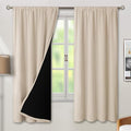 BGment Champagne Blackout Curtains for Bedroom, Full Room Darkening Thermal Insulated Soundproof Rod Pocket Window Curtains Drapes 72 Inch Length, 2 Panels，Each Panel 42 Inch Wide by BGment