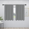 Easy-Going Rod Pocket Blackout Curtains for Bedroom, Room Darkening Window Curtains for Living Room, Thermal Insulated Noise Reduction Solid Window Drapes, 2 Panels(42x45 in, Light Gray) by Easy-Going