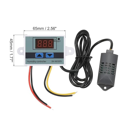 MECCANIXITY 24V DC LED Digital Humidity Meters Sensor Hygrometer Switch Controller 0 to 99% RH XH-W3005 for Greenhouse Home Brewing - Image 2