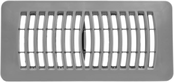 Imperial RG1443 Louvered Plastic Floor Register, 4x10 Inch, Gray, 5 Pack - Image 5
