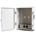 Outdoor Electrical Junction Box, ABS Water Resistant Enclosure with Internal Mounting Panel & Hinged Cover (13" H* 9.2" L* 4.6" W & Outlet) by Namunanee