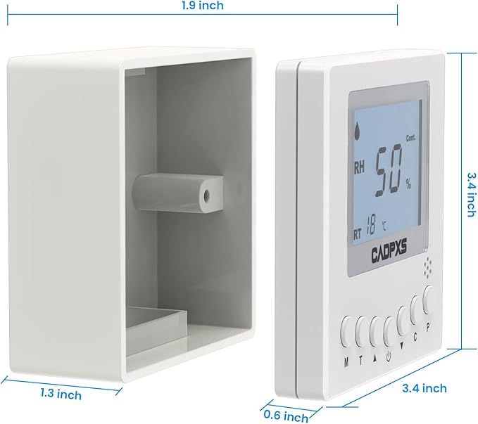 CADPXS Remote Controller for Remois X70 / XP70 / X125 / XP125 / X145 / XP145 Basement/Crawl Space Dehumidifier - Digital Humidity & Temperature Control, 25ft Cable, Adapt The Humidity Level - Image 4