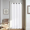 NICETOWN White Doorway Curtains 80 inches Long - Grommet Thermal Insulated Light Blocking Room Darkening Window Treatments for Bedroom/Living Room (W46 x L80, 1 Panel) by NICETOWN