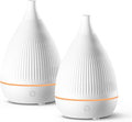 Ultrasonic Essential Oil Diffuser, Home Fragrance Aroma Diffuser with Auto Shut-Off, Color Change Night Light & Ultra-Quiet Operation, BPA-Free Portable Aromatherapy Humidifier for Home (White-2) by SoulOrigin