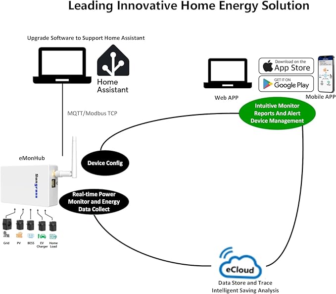 Home Energy Monitor Lite-Real Time Electricity Usage Monitor,Power Consumption Meter, Energy Consumption Monitor, Home Assistant,Power Monitor,Circuit Monitor - Image 2