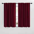 NICETOWN RV Curtains for Camper Windows - (Wine Red Color) 42x40 Inch, 2 Panels Set, Thermal Insulated Room Darkening Blackout Drapes/Draperies with Rod Pocket & Back Tab for Half Window by NICETOWN