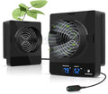 4-Inch Grow Tent Inline Duct Fan, Smart Temperature & Humidity Control, Automatic Ventilation System, for Grow Tents, Mushroom Rooms, Greenhouses (2-Pack) by DAOTAILI