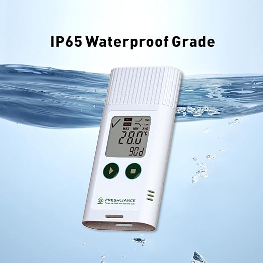 Freshliance USB Temperature Data Logger Recorder, Configurable LCD Digital Refrigerator Thermometer with PDF or CSV Report, Reuseable Temperature Monitor for 35000 Points, Tagplus-T - Image 7