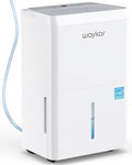 Waykar 150 Pint 2025 Energy Star Dehumidifier with Pump for Large Rooms up to 7,000 Sq. Ft. for Home, Basement, Commercial, Industrial, with Drain Hose & Tank, Auto Defrost, Smart Auto Comfort Mode by Waykar