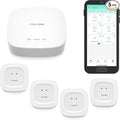 YoLink Water Leak Starter Kit: Hub + 4 Leak Sensor 1 (Silent), LoRa Long-Range, App/SMS/Email Alerts, D2D Offline Triggers, 2 AAA Up to 5-Year Battery, Compatible with Alexa/IFTTT/Home Assistant by YoLink