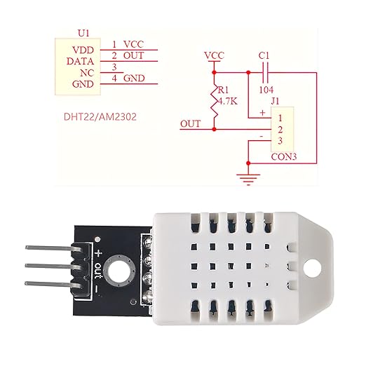 6pcs DHT22 Digital Temperature and Humidity Sensor Module AM2302 Temperature Humidity Monitor Sensor Replace SHT11 SHT15 for DIY Electronic Practice - Image 3