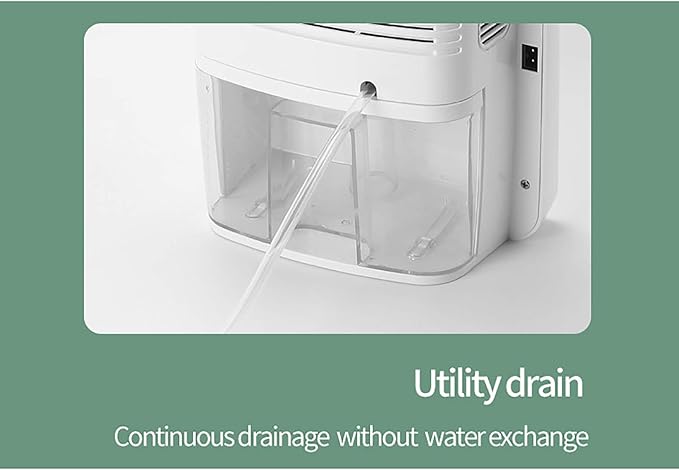 DNYSYSJ Portable Dehumidifier with Drain Hose 2.5L Water Tank, 2.5L Dehumidifier with Hose Moisture Absorber for Kitchen Bedroom Bathroom(Controller Control) - Image 2
