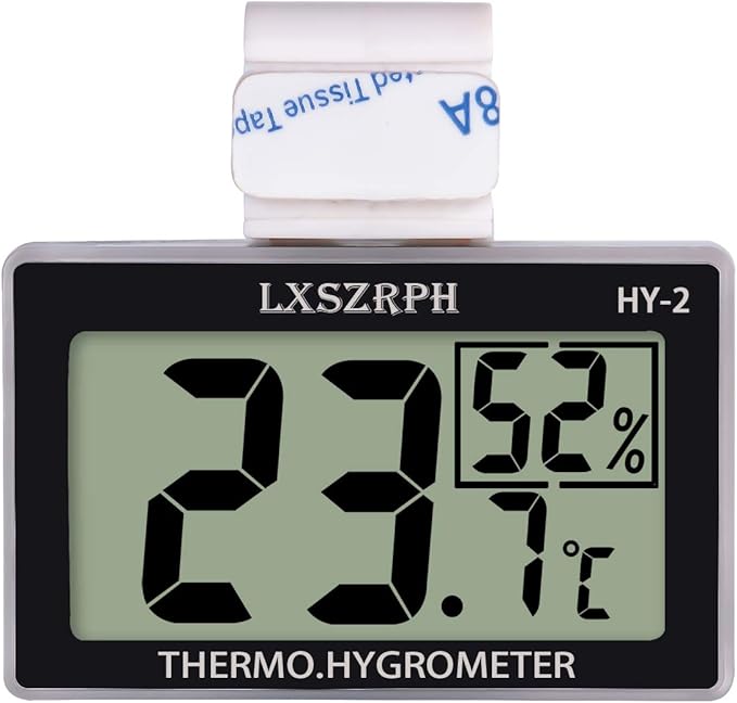 Reptile Thermometer Hygrometer Digital Amphibian Thermometer with Hook Temperature Humidity Meter Gauge for Reptile Tanks, Terrariums, Vivarium HD LCD (2packs) - Image 7