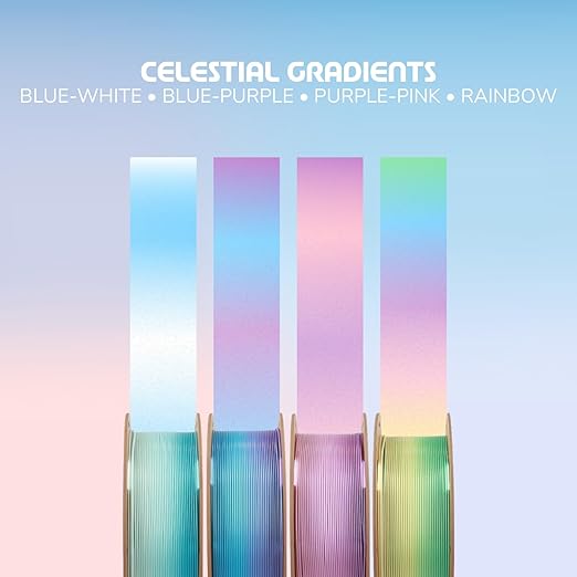 Polymaker Panchroma Gradient Celestial PLA Purple-Pink 3D Printing Filament, 1.75mm 1KG, Premium Gradient PLA, Easy to Print, AMS Compatible, Perfect for Figurines, Display Models and Fantasy Designs - Image 4