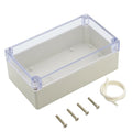 LeMotech ABS Plastic Junction Box Dustproof Waterproof IP65 Electrical Enclosure Box Universal Project Enclosure Grey with PC Transparent Clear Cover6.2 x 3.5 x 2.3 inch(158 x90 x60 mm) by LeMotech