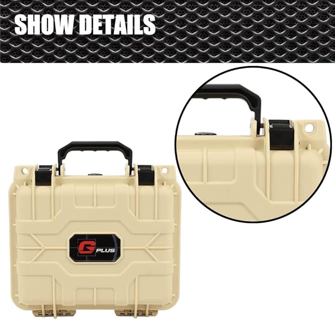 G-PLUS Small Beige Graded Card Storage Box, Compatible With BGS PSA SGC FGS Graded Sports Trading Cards, Weatherproof Case Impact Absorbing Foam Slots - Image 9