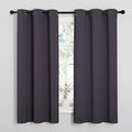 NICETOWN Greyish Purple Blackout Curtains 45 inches Length for Kitchen, 2 Panels, 29" Wide, Thermal Insulated Decoration Drapes for Small Window by NICETOWN