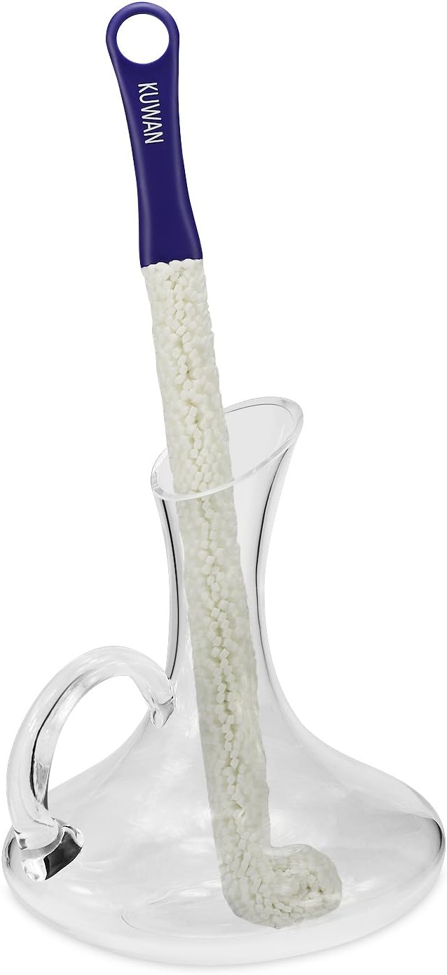 KUWAN Bottle Cleaning Brush Multi-Function Household Tools Flexible Bottle Scourer for Some Decanters, Goblets, Glasses, Cups (Long) - Image 4