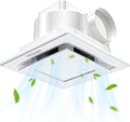 FASDUNT Bathroom Exhaust Fan with Light, 1.0 Sones Ultra Quiet Ceiling Mount Ventilation, 120 CFM for Moisture and Odor Removal, Easy Install in Home Bath and Shower Room by FASDUNT