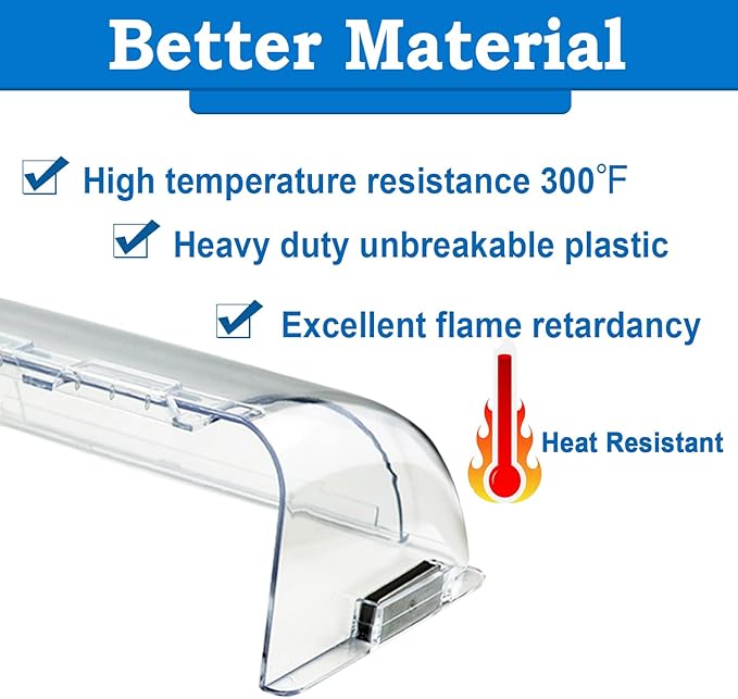 Heating & Air Vent Deflector for Vents, Sidewall, Ceiling, Floor Registers - Adjust Between 9"-14", Magnetic Vent Covers for Air Conditioning, Heat, AC, Floor, Under Furniture (3 Pack Clear) - Image 3