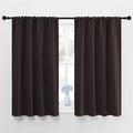 NICETOWN Blackout Curtain Panels 45 inches Long - Noise Reducing Thermal Insulated Solid Rod Pocket Window Drapes/Draperies for Kids Room (Toffee Brown, 1 Pair, 42 inches by 45 Inch) by NICETOWN
