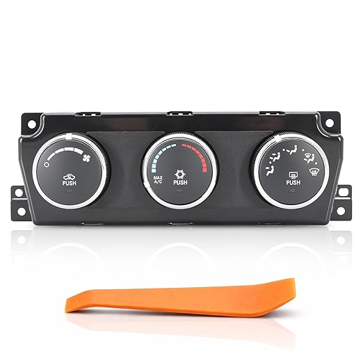 55056826AB A/C Heater Climate Control Module, Compatible with Dodge Ram 1500 AC 2009 2010, Heater Control Switch Module Panel for Truck Climate Regulation, Replace 55056826AB 55056826AC 55056826AD by Variousaccessoriesavailable
