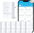 GoveeLife Premium Smart Water Leak Detector 2 with 1968ft Ultra-Long Range, WiFi Water Sensor with SMS/Email/APP Push and Sound Alarm, 5-Year Battery Life, Suitable for Home, Basement, Kitchen, 6 Pack by GoveeLife