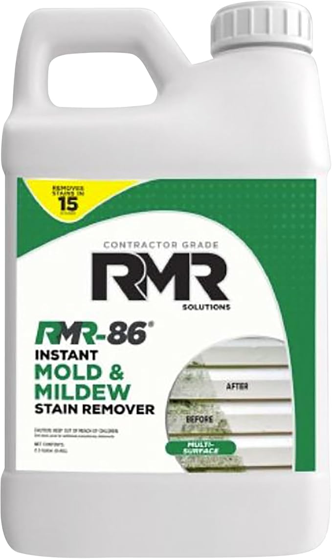 RMR-86 Instant Mold Stain and Mildew Stain Remover Spray - Scrub Free Formula, 2.5 Gallon (320 Fl Oz) by RMRBrands