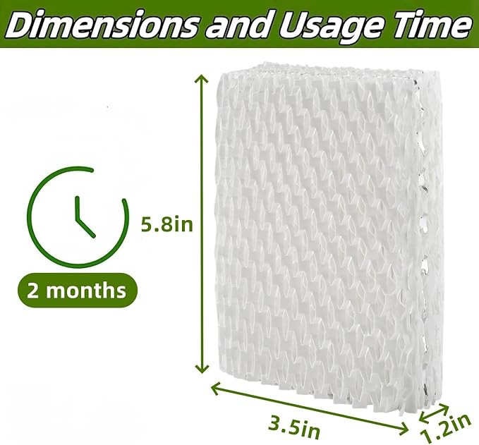 6 PACK WF813 Humidifier Filter Replacement Compatible with Equate EQWF813 EQ-2119-UL, Replacement Wick Compatible with Relion WF813 RCM832 RCM832N and Procare PCWF813 Cool Mist Humidifiers Wick Filter - Image 4