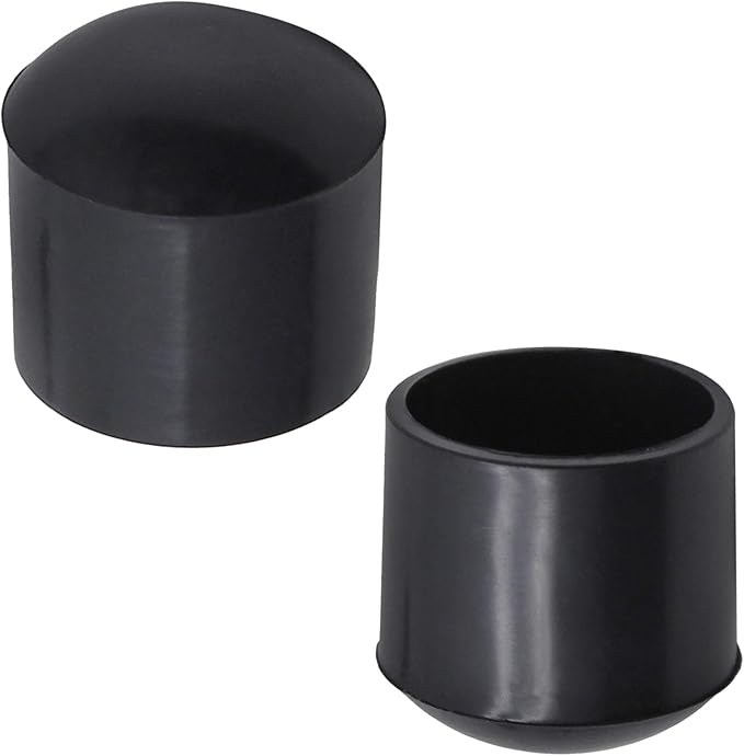 40Pcs Chair Leg Tips, 5/8 Inch Non-Slip Rubber Furniture Leg Caps Black Round Table Feet Covers Floor Protectors (16mm) - Image 3