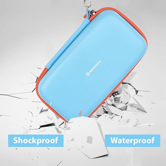 ANKHOH DIY Case with Sticker Compatible with 3Doodler Start+ Essentials for 3D Pen Set for Kids, Storage Organizer Holder for Printing Filament Refill and USB Charger (Box+ Sticker Only) (Blue) - Image 5