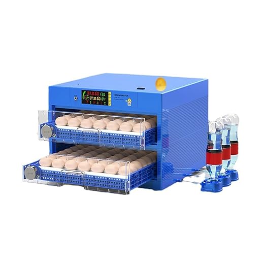 Automatic Eggs Incubator, Large Incubators for Hatching Eggs with Automatic Egg Turning & Temperature Control, Poultry Hatcher Machine for Chicken Duck Goose Quail Bird (128 Eggs) by OXBZKMY