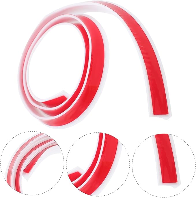 Angoily 1pc Silicone Water Retaining Strip for Bathroom and Kitchen Self-adhesive Desktop Splash Guard Barrier for Shower and Sink and Easy to Install - Image 4
