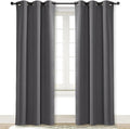 NICETOWN Gray Curtain Blackout Drape Panel 3 Pass Microfiber Noise Reducing Thermal Insulated Window Drapery with Grommet (Single Panel, 42 x 84 inch, Grey) by NICETOWN