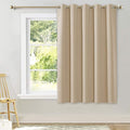 NICETOWN Bedroom Curtain Room Darkening Drapery - Biscotti Beige Room Darkening Drape/Panel for Bedroom, Grommet Top 1 Panel, 70 x 63 inches Long, Thermal Insulated, Privacy Assured by NICETOWN
