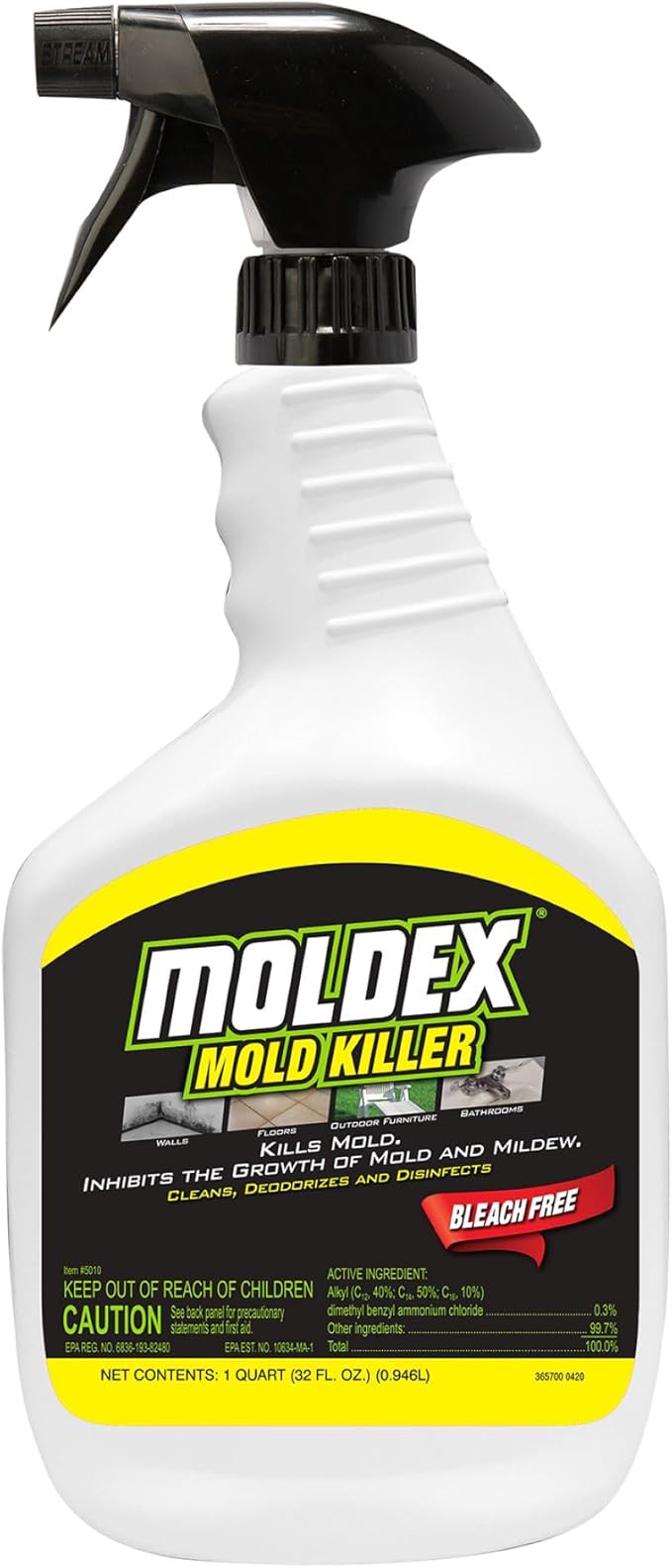 Moldex 5010 Mold Killer Trigger Sprayer, 32 oz by Rust-Oleum
