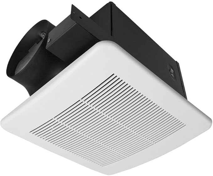 BV Bathroom Exhaust Fan 140CFM - Bathroom Fan 1.0 Sones, 6" Duct Collar, Rooms Up to 140 Sq. Ft.| Energy-Saving Ventilation Fan, Stainless Steel - No Attic Access | Ultra-Quiet HVI 2100,UL Certified by BV