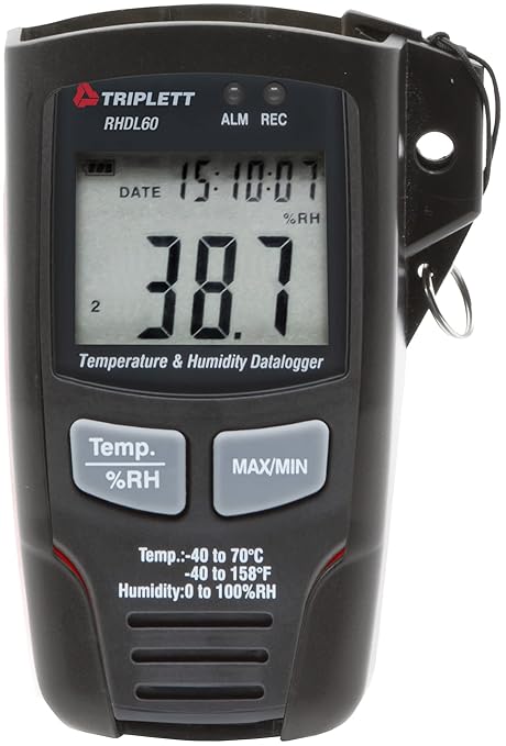 Triplett RHDL60-NIST USB Temperature/Humidity Datalogger with Certificate of Calibration to NIST - Record 16,000 Readings Each - Image 3