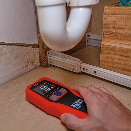Klein Tools ET140 Pinless Moisture Meter for Non-Destructive Moisture Detection in Drywall, Wood, and Masonry; Detects up to 3/4-Inch Below Surface - Image 11