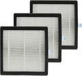 PUREBURG Replacement Filter Compatible with Tenergy Sorbi DH02 Dehumidifier Air Purifier 2-in-1(1000ML) & Afloia Q8 & Honati Hysure Q7,3-Pack H13 HEPA + Activated Carbon Version by PUREBURG-PureYourBreath