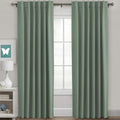 H.VERSAILTEX Blackout Curtains Thermal Insulated Window Treatment Panels Room Darkening Blackout Drapes for Living Room Back Tab/Rod Pocket Bedroom Draperies (2 Panels, Green Bay, 52 x 84 Inch) by HVERSAILTEX