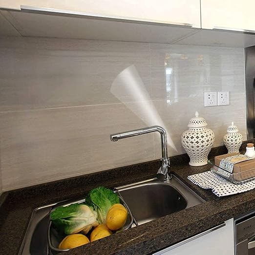 COSNIGHT Clear Contact Paper Kitchen Oil Proof Waterproof Self Adhesive Vinyl Film High Temperature Resistant Transparent Removable Paper for Kitchen Backsplash Protector 17.7In*118In by COSNIGHT