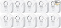 Geevon 10 Pack Water Leak Detectors for Home, 100dB Loud Water Alarm Sensor Leak Detection with Drip Alert for Basements, Laundry Rooms, Kitchen, IP56 Waterproof(Battery Included) by GEEVON