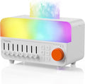 2026 4-in-1 Aroma Essential Oil Diffuser with Bluetooth Speaker Function, Humidifier, 12 Colors Night Light with 8 Nature Sounds, White Noise & Timer for Bedroom, Baby, Adults, and Kids (White) by TMEHM