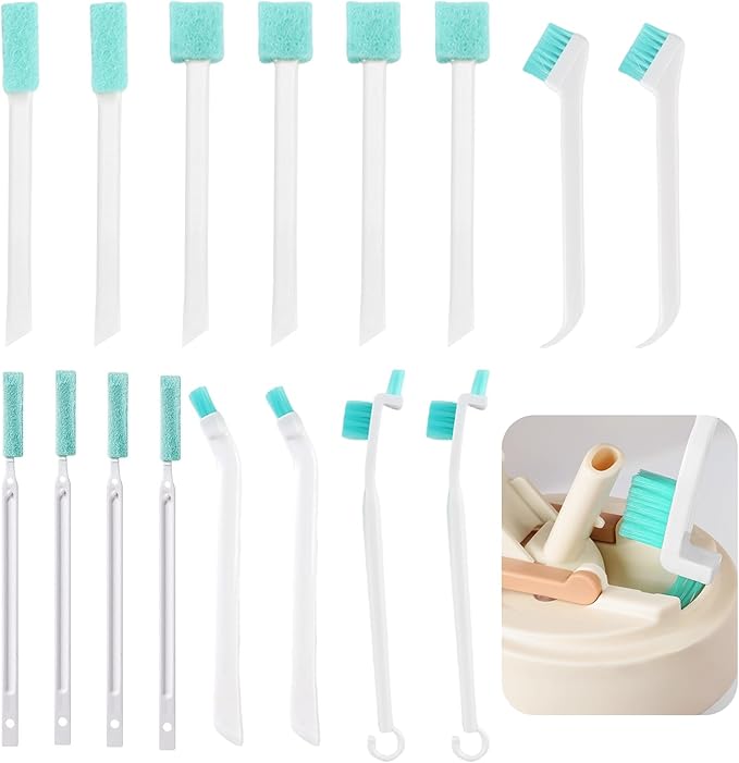 16pcs Humidifier Cleaning Brush Set, Multi-Size Cleaning BrushSet， Includes Crevice & Small Brushes for Humidifier Maintenance,for Users to Clean Tight Spaces & Small Details by Unknown