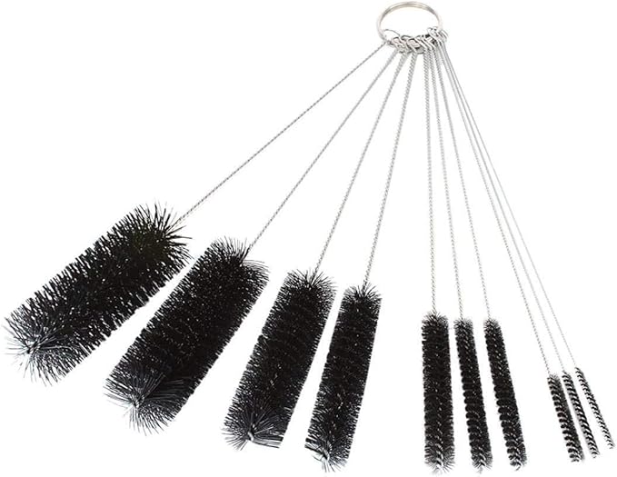 Long Straw Brush, Nylon Pipe Tube Cleaner 8.2-ihch 10 Different Diameters Set of 10 - Image 2