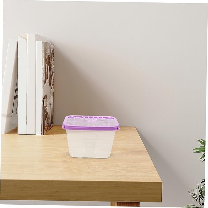 PRETYZOOM 4pcs Moisture Absorber Box Reusable Storage Case for Closet Basement Wardrobe Moisture Remover Holder - Image 6