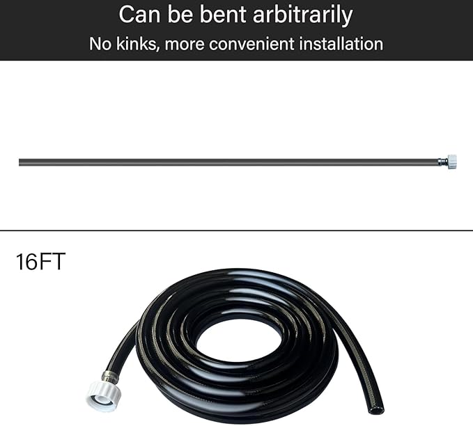 16FT Dehumidifier Drain Hose With 3/4 Inch FHT Connector, Leak-Proof, Kink-Free, Perfectly Compatible With Most Dehumidifier Brands - Image 5