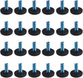 TOVOT 24PCS M8×1.25mm(Pitch) Furniture Leveling Feet Table Feet Screw on Adjustable Furniture Levelers for Chair Cabinet Sofa by TOVOT